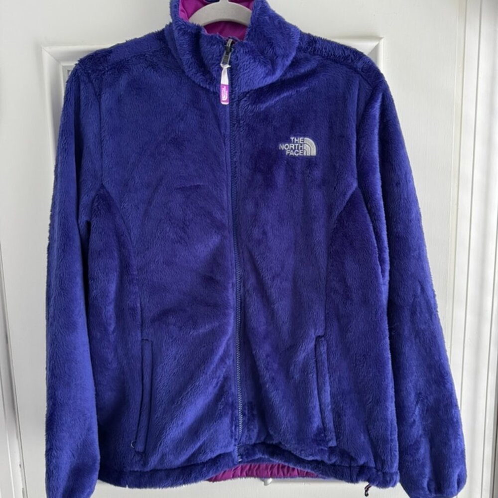 The North Face Bright Purple Full Zip Soft Comfort Fleece